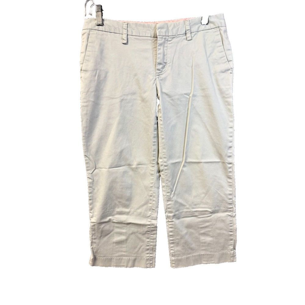 Vineyard Vines Cotton Capri Pants Hem Detail Women's size 2